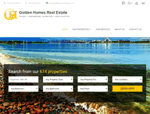 Tablet Screenshot of goldenhomespattaya.com